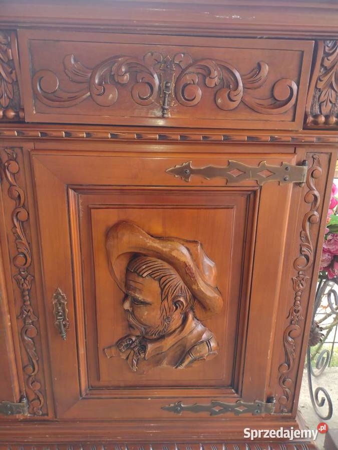 Ręcznie rzeźbiona z Hiszpanii komoda 59cm małopolskie Iwkowa