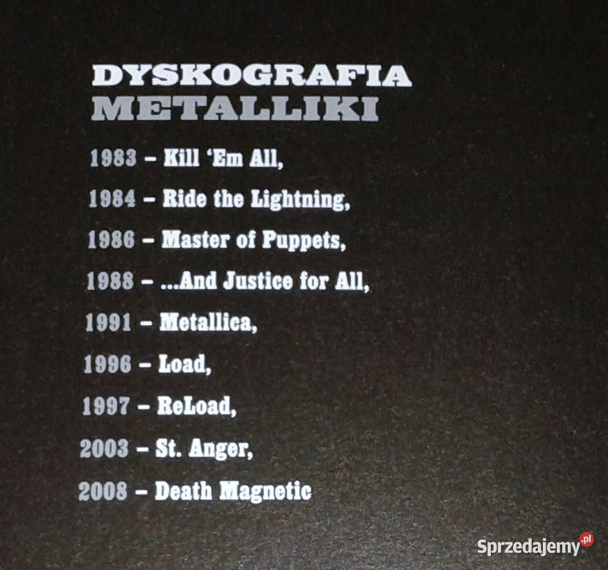 Metallica Biography Lars Ulrich sprzedam