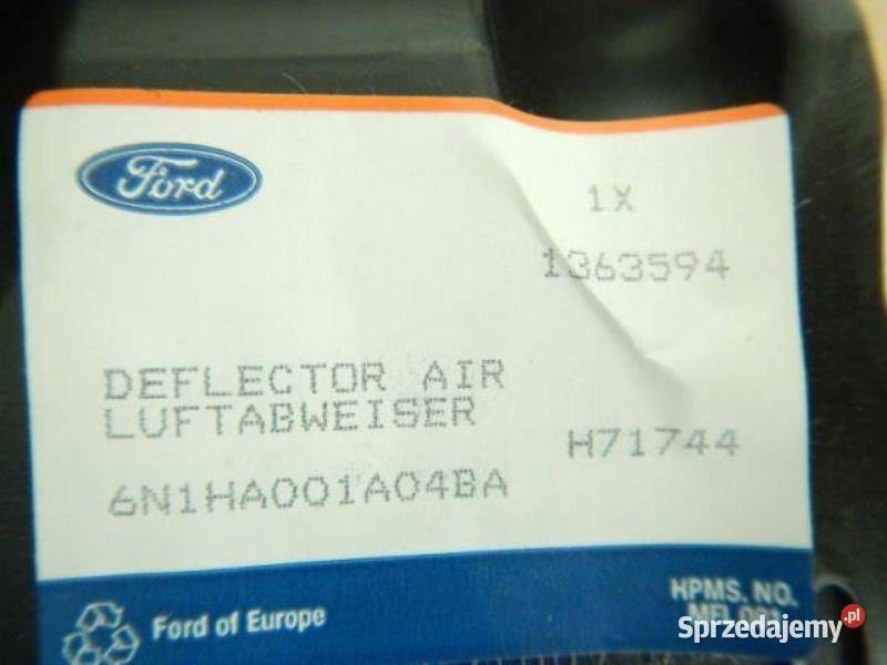 DEFLEKTOR POWIETRZA PRAWY FORD FIESTA 0108 zASO sprzedam