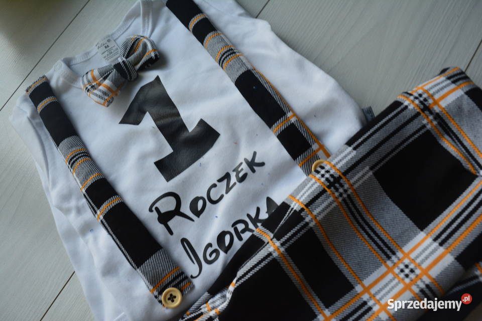 Komplet na roczek urodziny chłopiec elegancik r Waćmierz