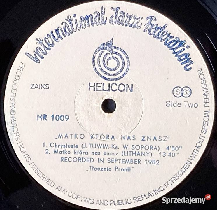 Stanisław Sojka Matko Która Nas Znasz płyta winylowa Płyty i kasety zachodniopomorskie Szczecin