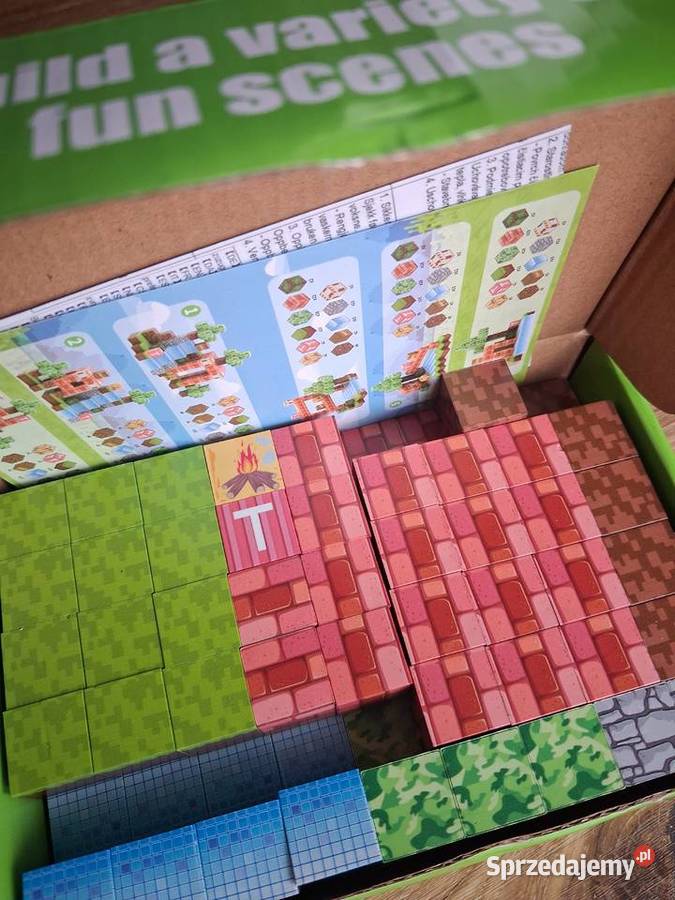 Klocki magnetyczne Minecraft 200 Nowe Lublin sprzedam