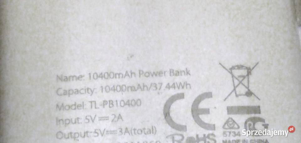Powerbank 10400mAh z latarką Chełm