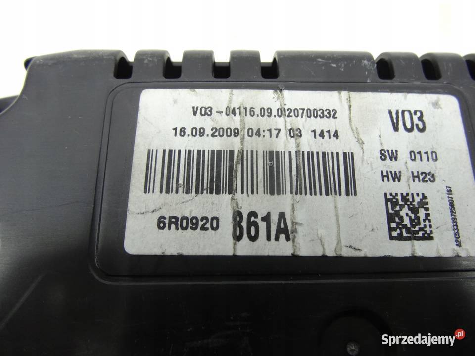 VW POLO V 16 TDI LICZNIK ZEGAR 6R0920861A