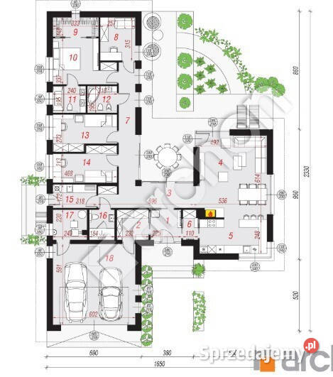 Dom 180m2garaż 2 auta pomieszczenie gospodarcze Liczba pokoi 4 Mieczysławka