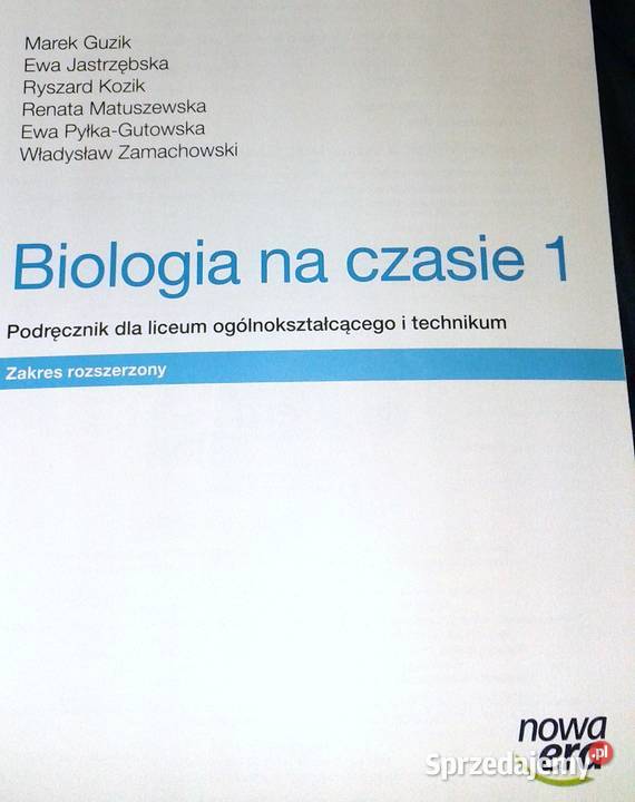 Biologia na czasie 1 Podręcznik Zakres Chełm