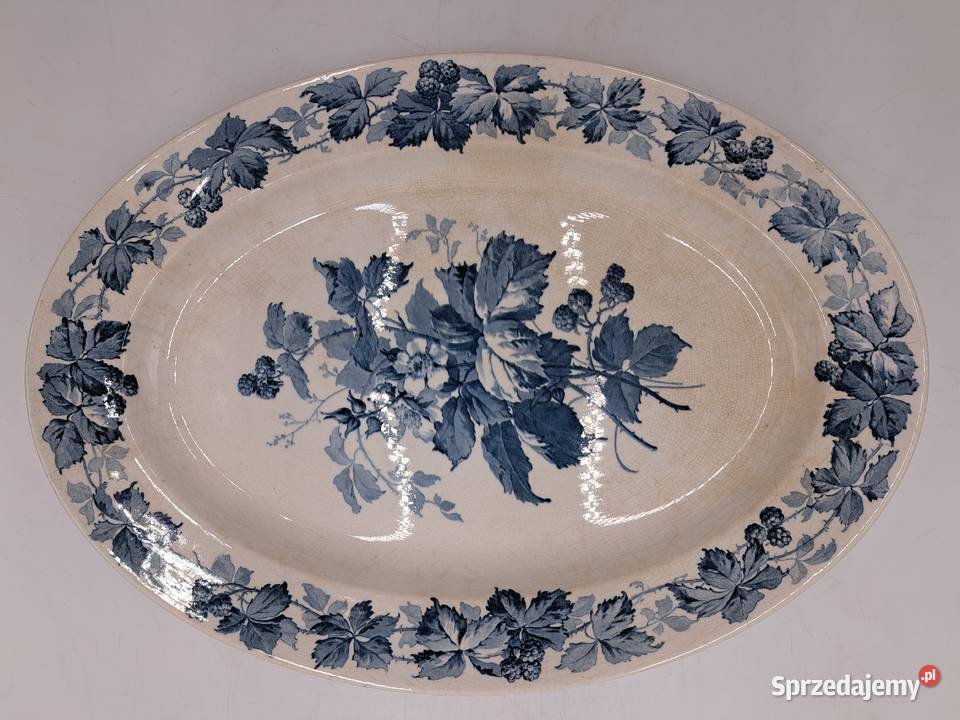 Zabytkowy talerz półmisek owalny VilleroyBoch Porcelana i szkło Olkusz