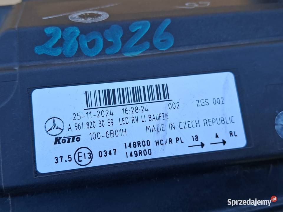 MERCEDES ACTROS MP5 AROCS ANTOS REFLEKTOR LEWY ciężarowe Bieleń