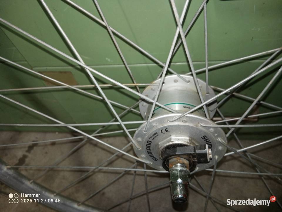 Koło 28 z prądnicą w piaście Ciosaniec