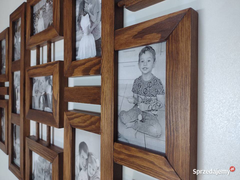 Multirama z drewna Ramka na zdjęcia 10x15 Orzech