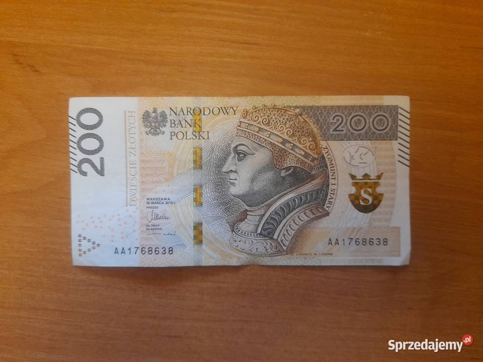 Banknot kolekcjonerski o nominale 200 Oleśnica