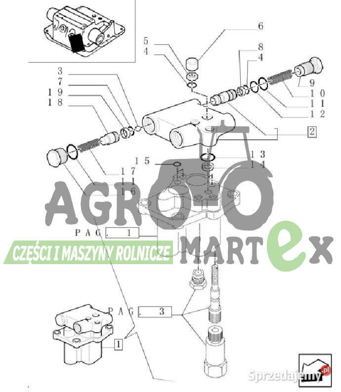 5180937 5156362 ZAWÓR STERUJĄCY TM KPL CNH dolnośląskie Wichrów