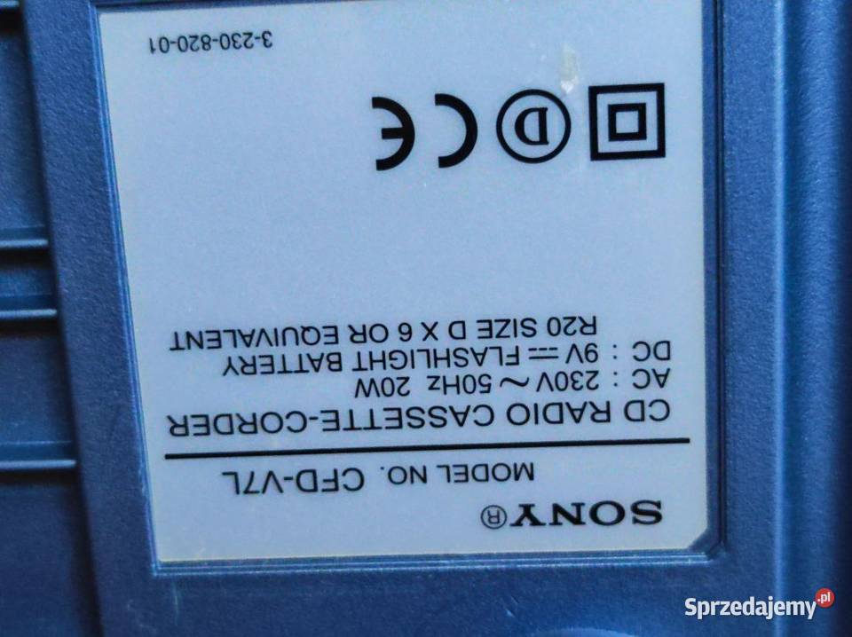 kultowy radio odtwarzacz Sony CFDV7L Boombox Kielce