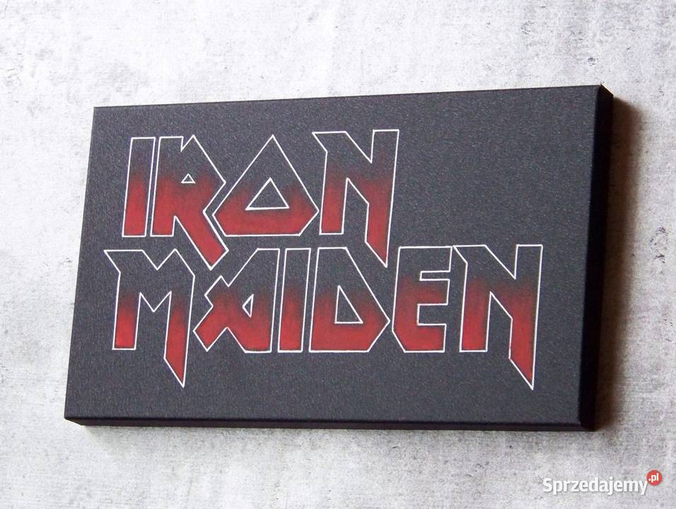 Iron Maiden Obrazek logo ręcznie grawerowane świętokrzyskie Sandomierz sprzedam