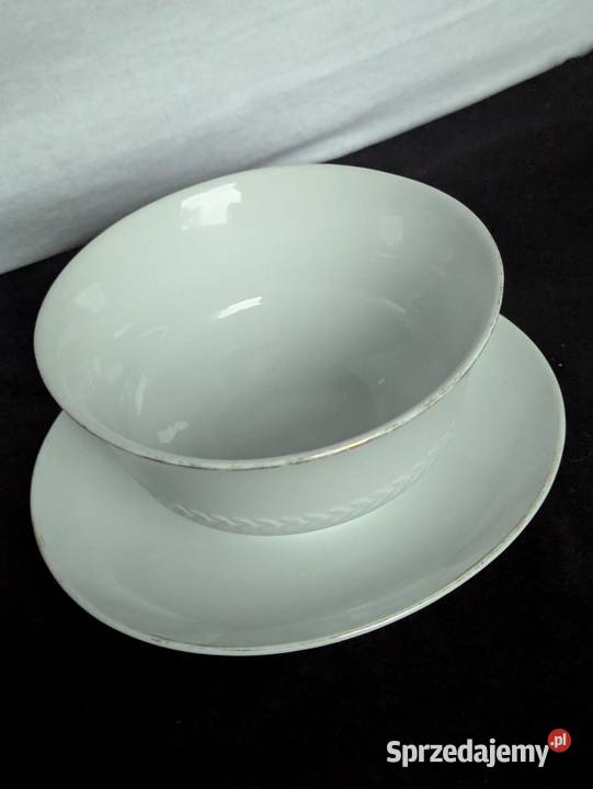 Porcelanowa sosjerka Tirschenreuth Bavaria złoty Dom i Ogród