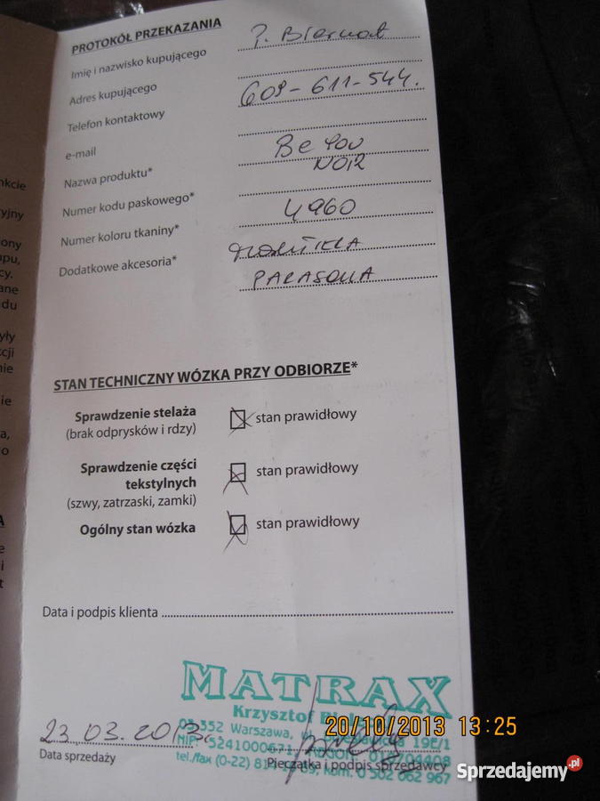 WÓZEK TEUTONIA BeYou 2013 Rozkładane siedzisko  Janów Lubelski