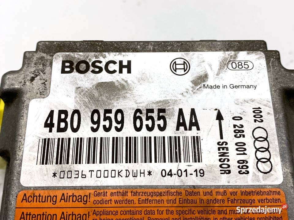 SENSOR AIRBAG AUDI A6 C5 4B0959655AA 9705 podkarpackie