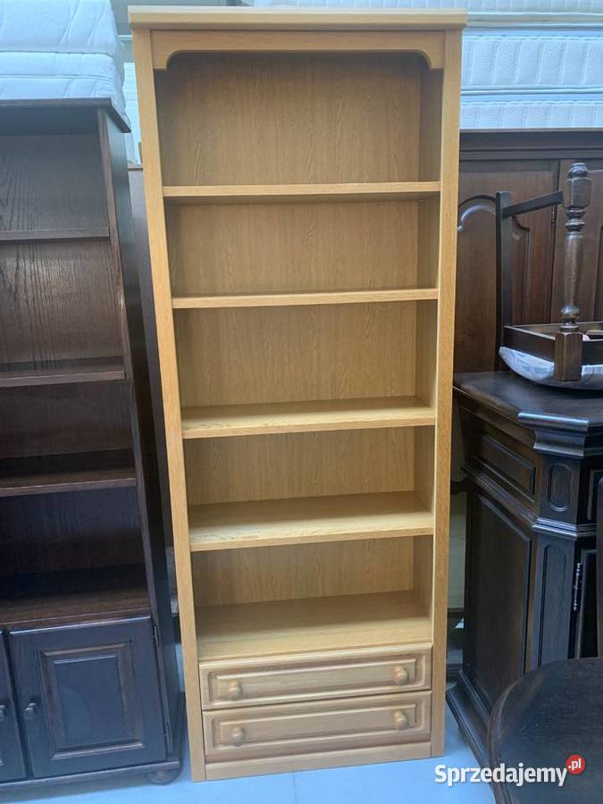 Ładny dębowy regał bibliotekameble holenderskie Meble Sławoszewek sprzedam