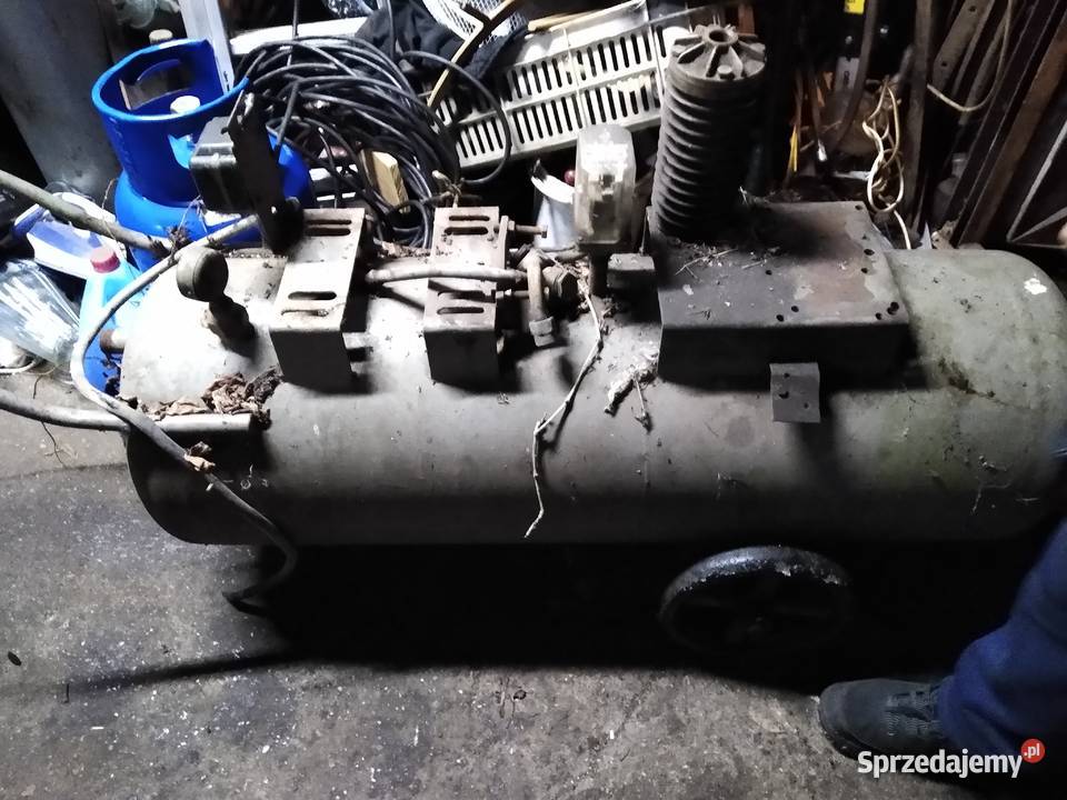 Kompresor sprężarka butla niekompletny prl Kruszwica sprzedam