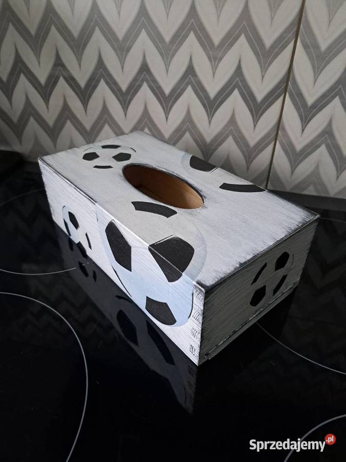 Chustecznik drewniany piłka nożna decoupage Kędzierzyn-Koźle