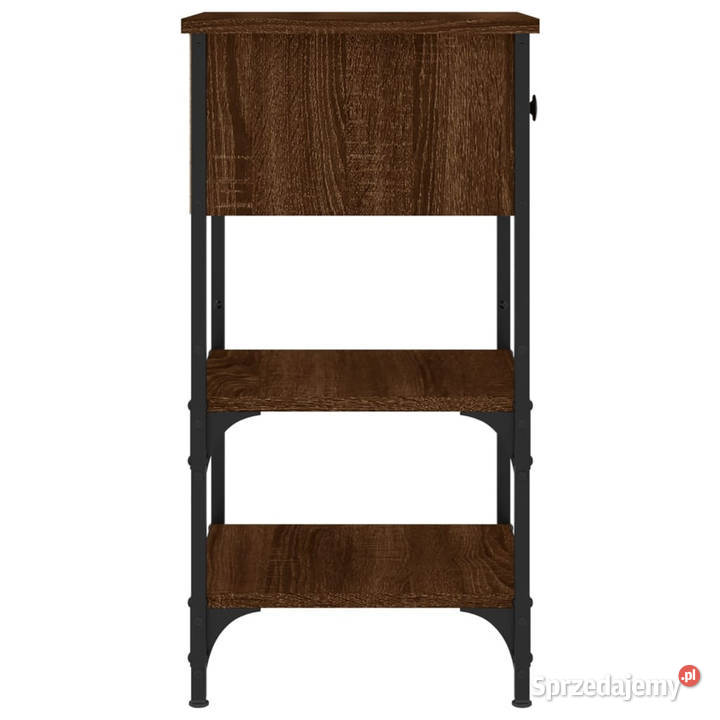 Szafki nocne 2 brązowy dąb 34x36x70 WM825982 Nocne Warszawa
