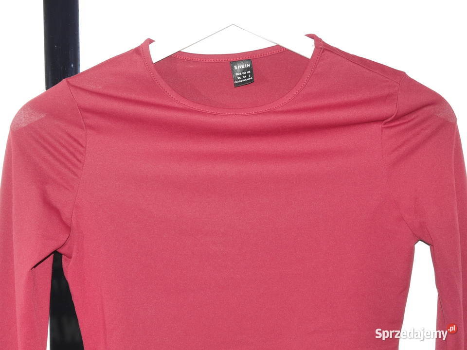 Shein fajna bordowa bluzeczka 34 XS Inny materiał dolnośląskie Wrocław sprzedam