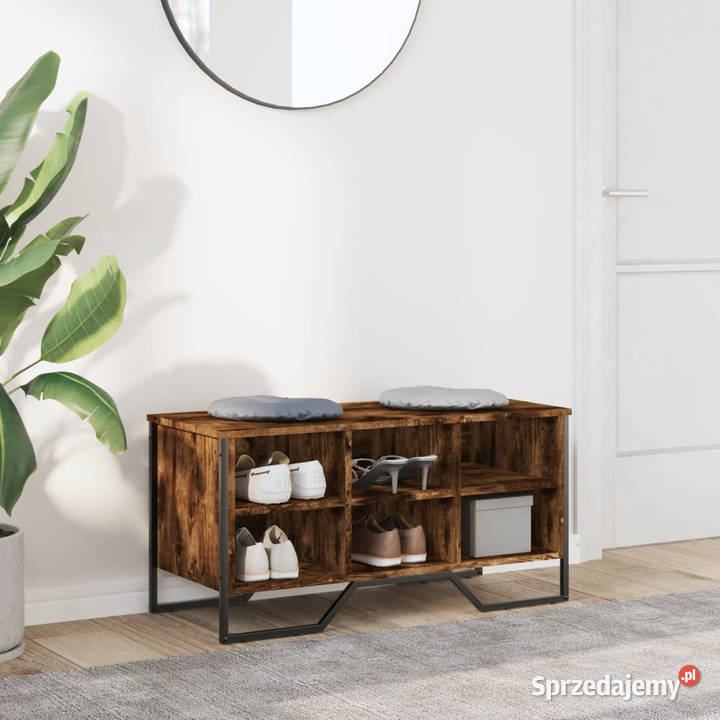 Szafa na buty przydymiony dąb 90x38x455 WM848641 Warszawa