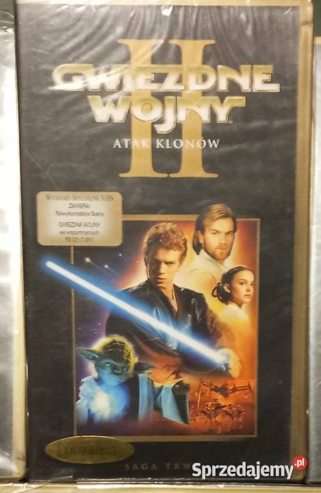 Star wars gwiezdne wojny Atak klonów kaseta VHS Rzeszów