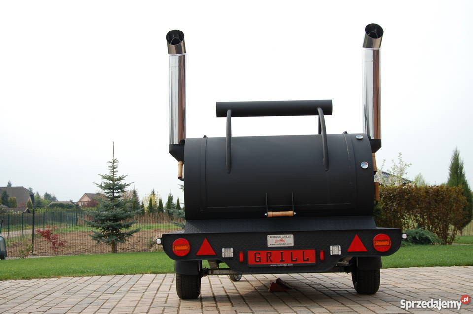 Przyczepa gastronomiczna Grill WędzBizon grill wielkopolskie Golęczewo