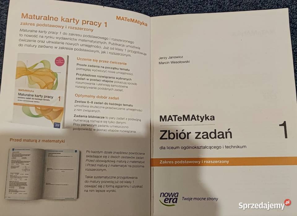 Matematyka 1 zbiór zadań zakres podstawowy i miękka Podręczniki