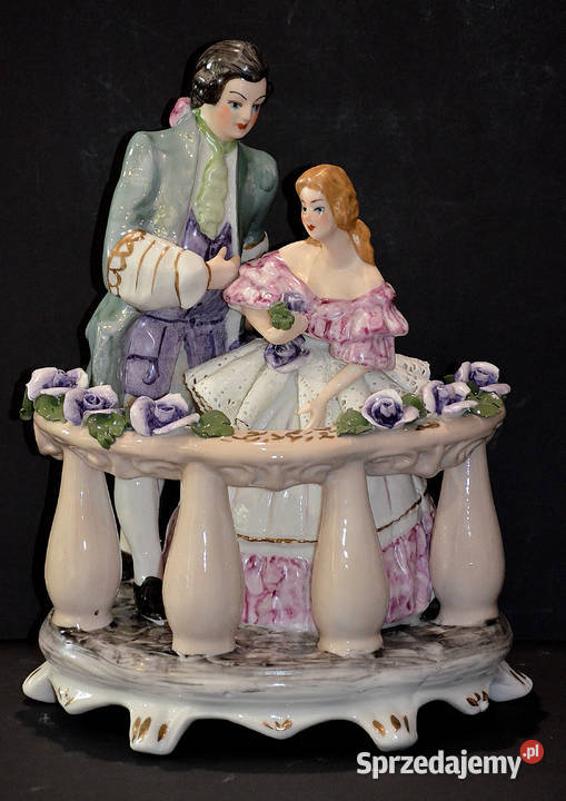 Roceram porcelana scena Balkon dwa kolory wielkopolskie