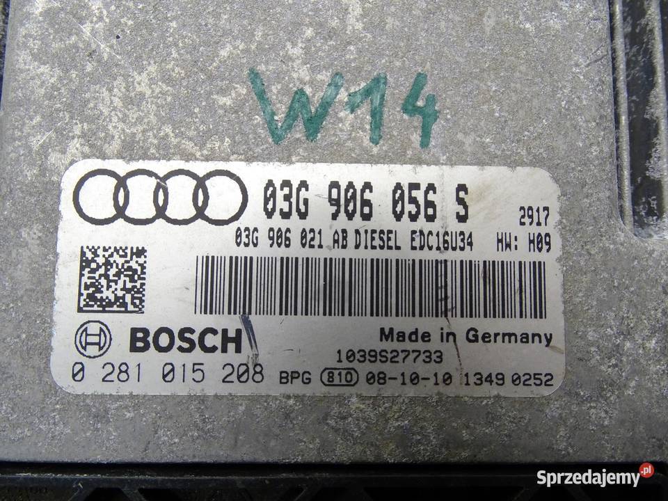 KOMPUTER STEROWNIK SILNIKA 03G906056S AUDI A3 8P Motoryzacja