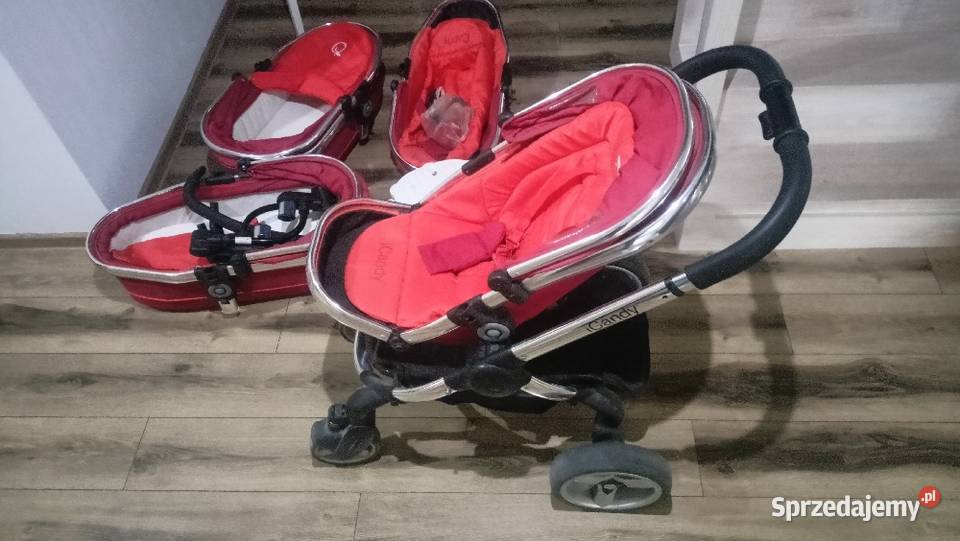 Wózek icandy peach bliźniąt roku Mietków