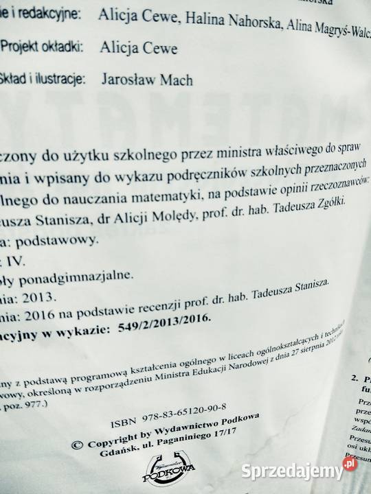 Matematyka Podkowa 2 podstawowa używane Warszawa