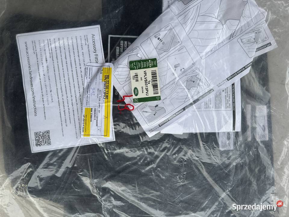 Dywaniki samochodowe Range Land Rover welur Dywaniki Dąbie sprzedam