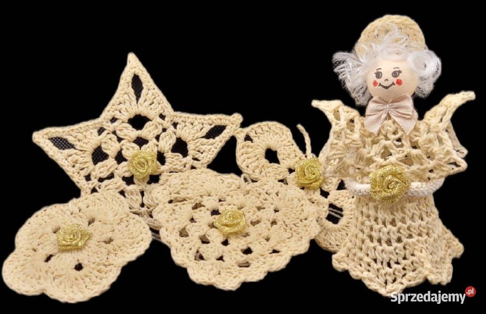 Zestaw ozdób na choinkę ręcznie wykonanych Krzywaczka sprzedam