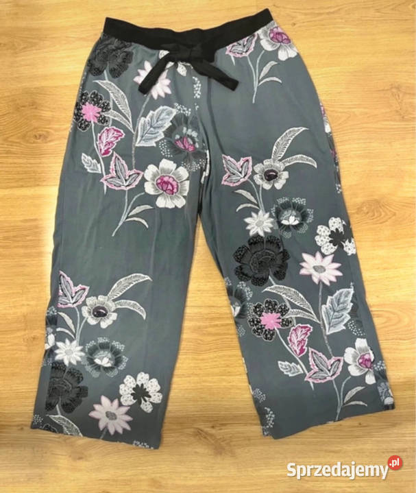Komplet piżamowy Grey Floral w kwiaty komplet Łódź sprzedam