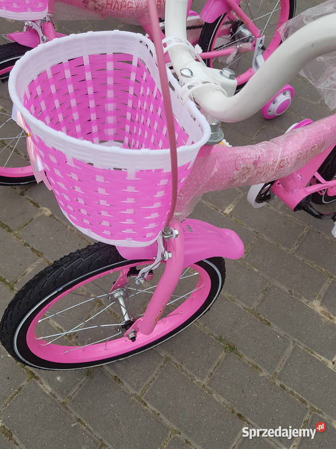 Rower rowerek dziecięcy 16 różowy fotelik lali wielkopolskie Głogowa