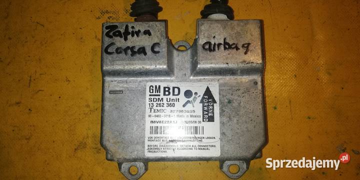moduł sensor airbag 327963935 Opel Zafira Corsa Piotrków Trybunalski