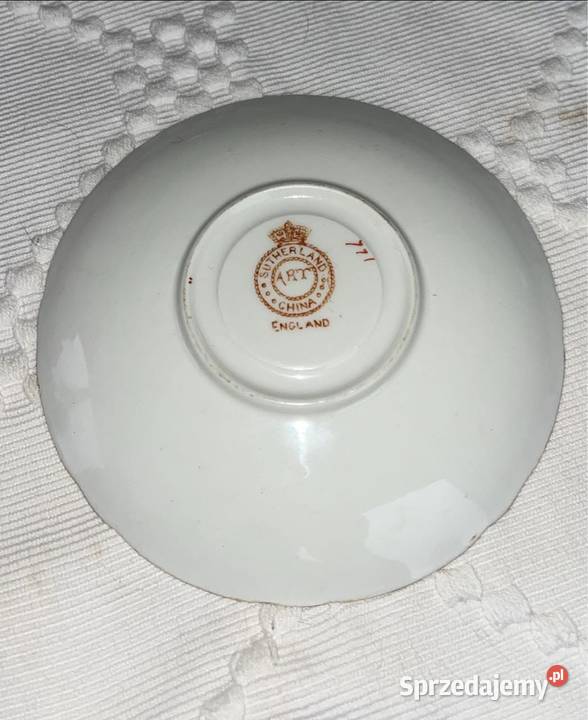 Spodek Syg Sutterland England Biała porcelana z Gdańsk