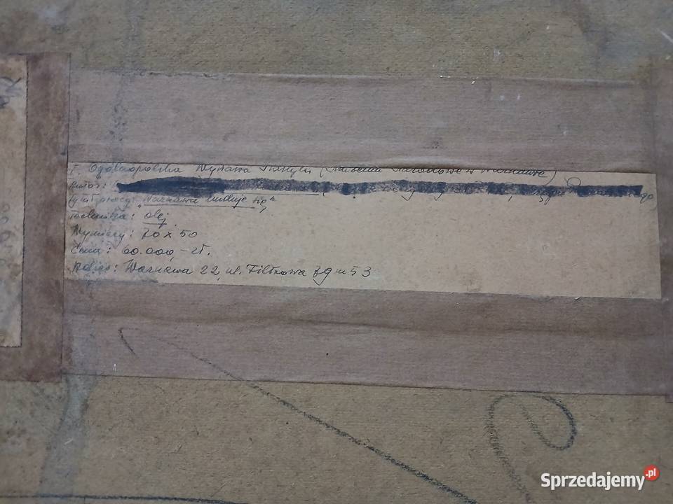 Stary projekt budynku plansza architektura Warszawa