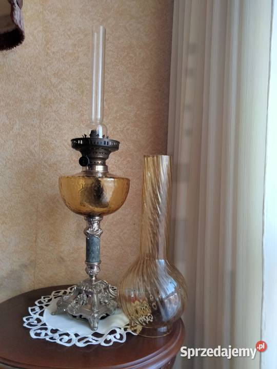 Stara duża 100 sprawna lampa naftowaolejowa 72 Gniezno