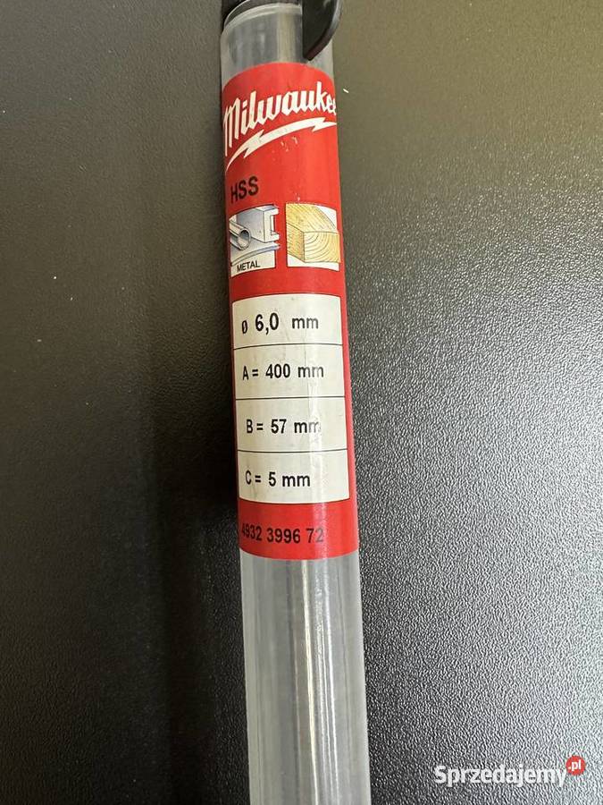 Wiertło MILWAUKEE HSS FI6 x400mm długie do Częstochowa