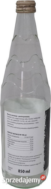 Szklana butelka 850ml 085l 82x29 Kreatywne szkło Wyposażenie wnętrz Czeladź