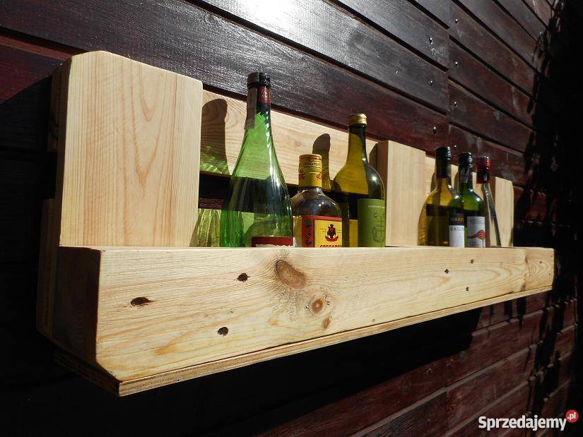 Meble z EURO palet Półka na winoprzyprawy Katowice