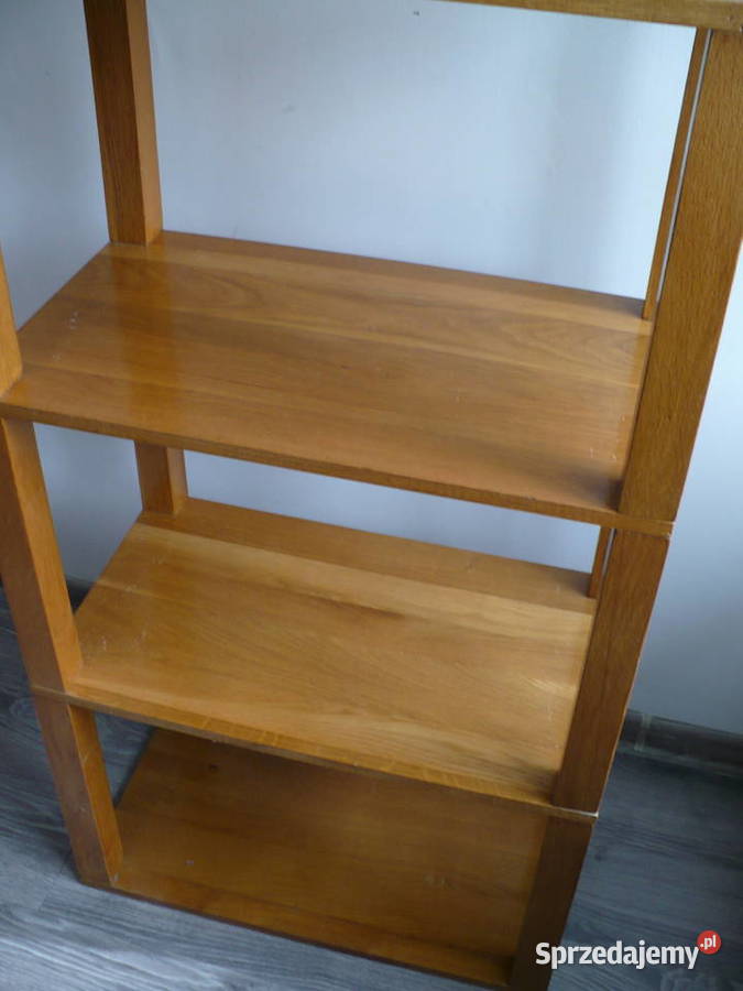 Regały dębowe 2 sztuki wielkopolskie Puszczykowo sprzedam