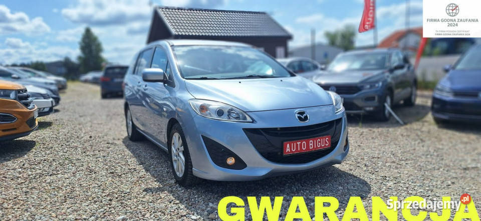 Mazda 5 7 Osobowa climatronic zarejestrowana lakier metallic Lębork sprzedam