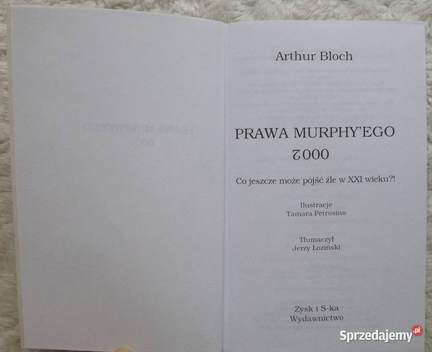 Prawa Murphyego 2000 Arthur Bloch miękka Warszawa sprzedam