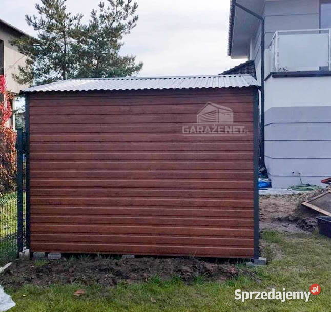 SCHOWEK DOMEK OGRODOWY 5m x 3m DWUSPAD DRZWI