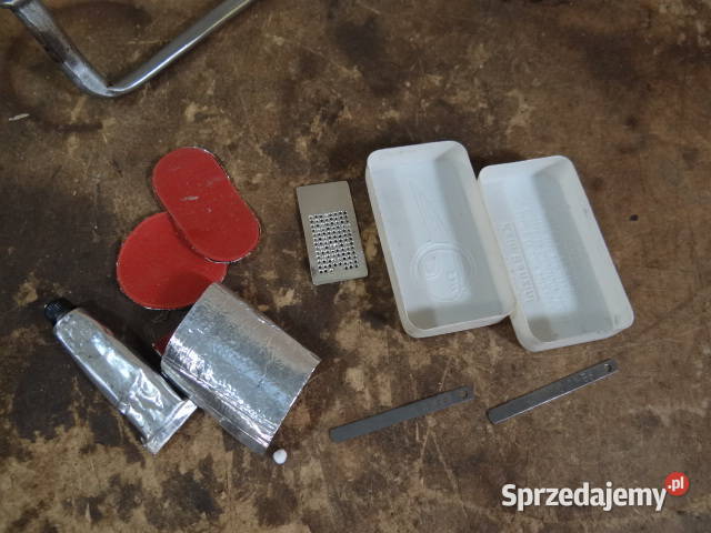 pudełko z łatkami MZ ES TS ETS org DDR Żary